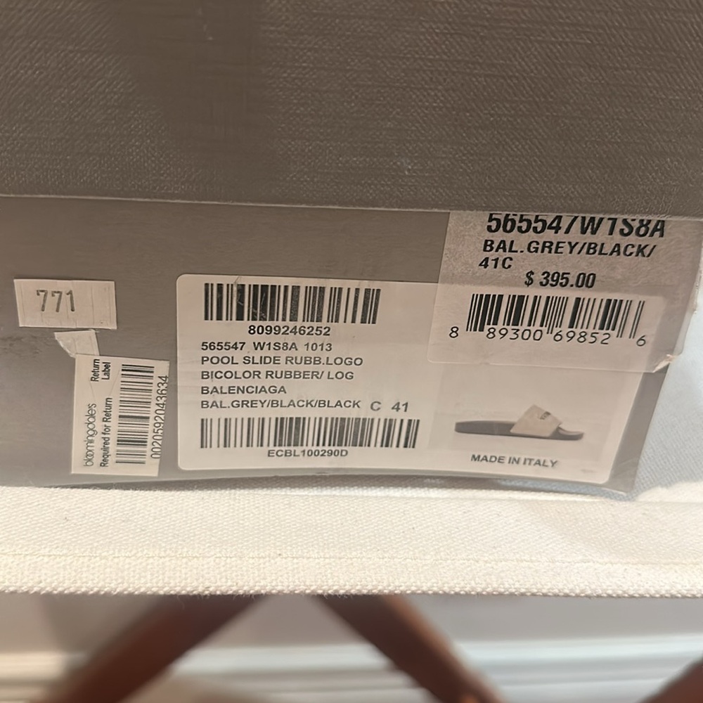 Balenciaga Grey Slides - Picture 7 of 10